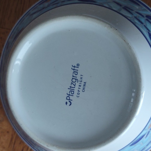 Pfaltzgraff Blue Mosaic Pattern Bowl - Picture 3 of 5